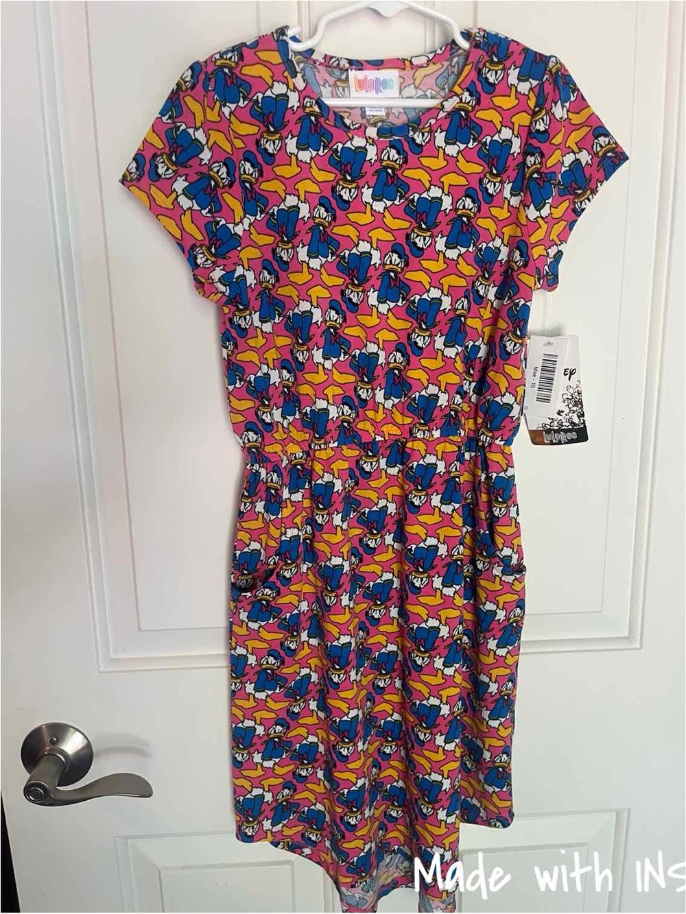 Girls NEW LuLaRoe Donald Duck Print Dress